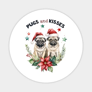 Pugs And Kisses Magnet